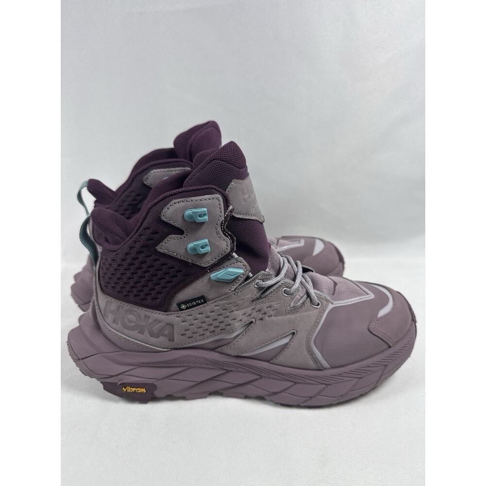 Hoka One Womens Purple Anacapa Mid GTX Gore-Tex Boots Size 8 B - Picture 2 of 9